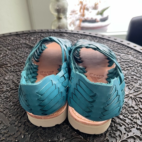 NEW BRAND X HURACHE SANDALS IN BLUE TURQUOISE 7.5 - Picture 4 of 4